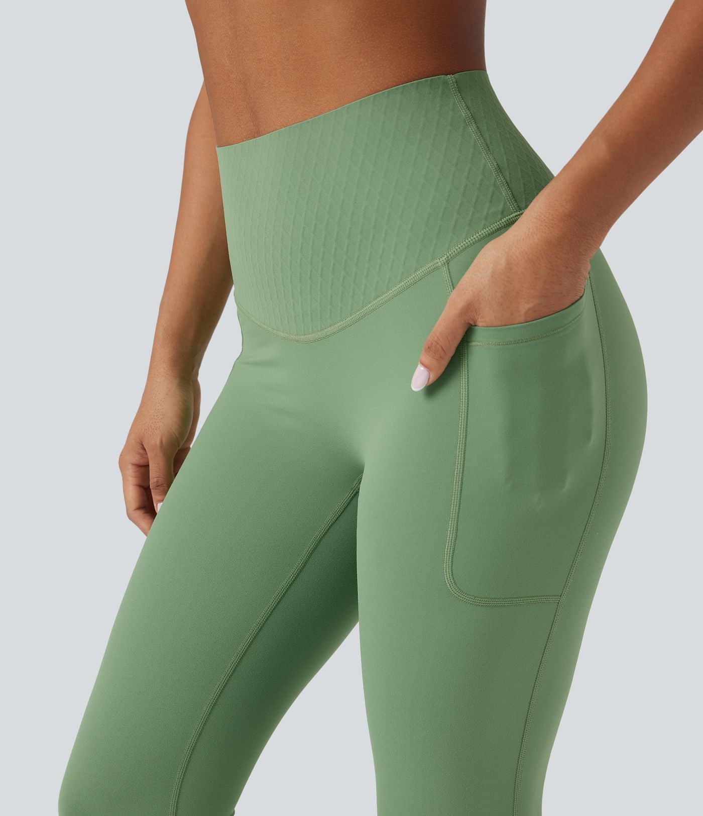 Legging 7/8 de yoga gainant taille haute avec poches Halara UltraSculpt™