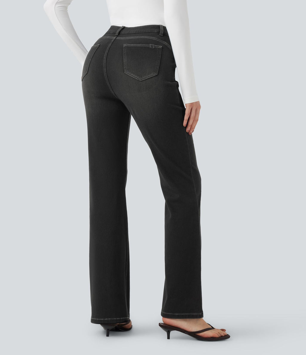 Legging denim bootcut Halara Flex™ gainant effet push-up taille haute avec poches