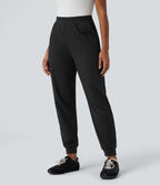 Jogging décontracté  thermique taille haute séchage rapide avec poches-UPF40+