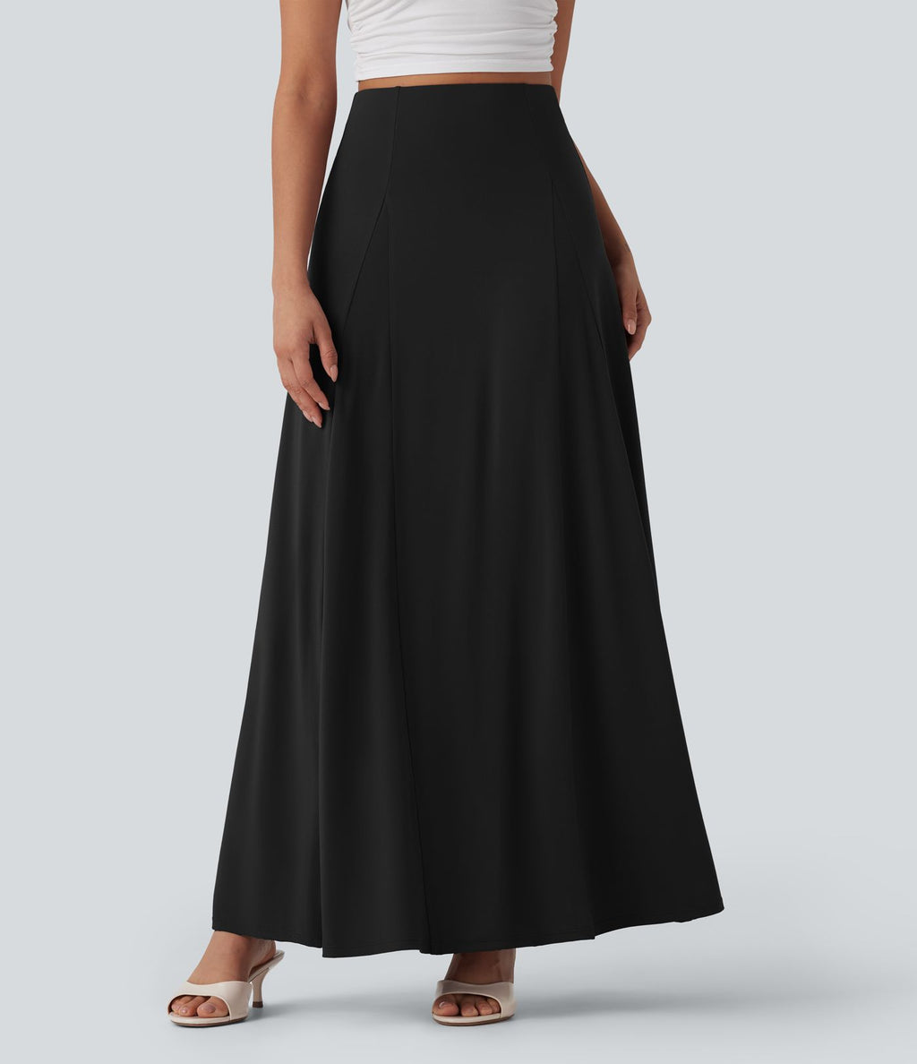 Jupe maxi casual fluide taille haute