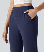 Jogging court taille haute à séchage rapide pour le golf avec poches