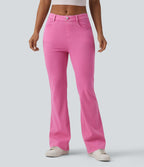 Halara Flex™ Jean évasé casual coloré taille haute avec poches