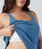 Débardeur running Halara UltraSculpt™ grande taille col rond ourlet arrondi