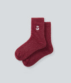 Lot de 3 paires de chaussettes Fausse Fourrure de Noël