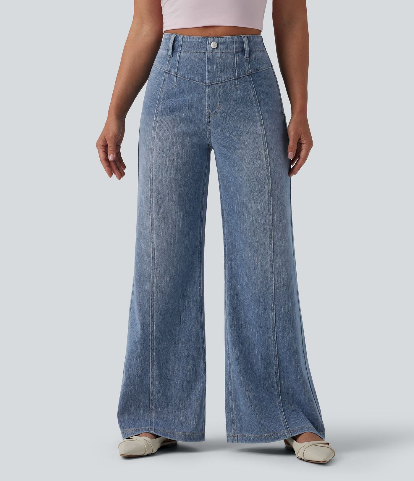 Halara Flex™ Jean casual taille haute ventre plat