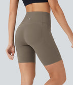 Short cycliste 17,5 cm d'entraînement gainant galbant taille haute avec poches Halara UltraSculpt™