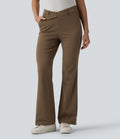 Pantalon tailleur évasé asymétrique Halara Flex™ DayStretch taille mi-haute avec poches
