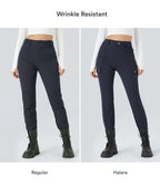 Pantalon cargo ajusté uni taille haute DayStretch avec poches zippées