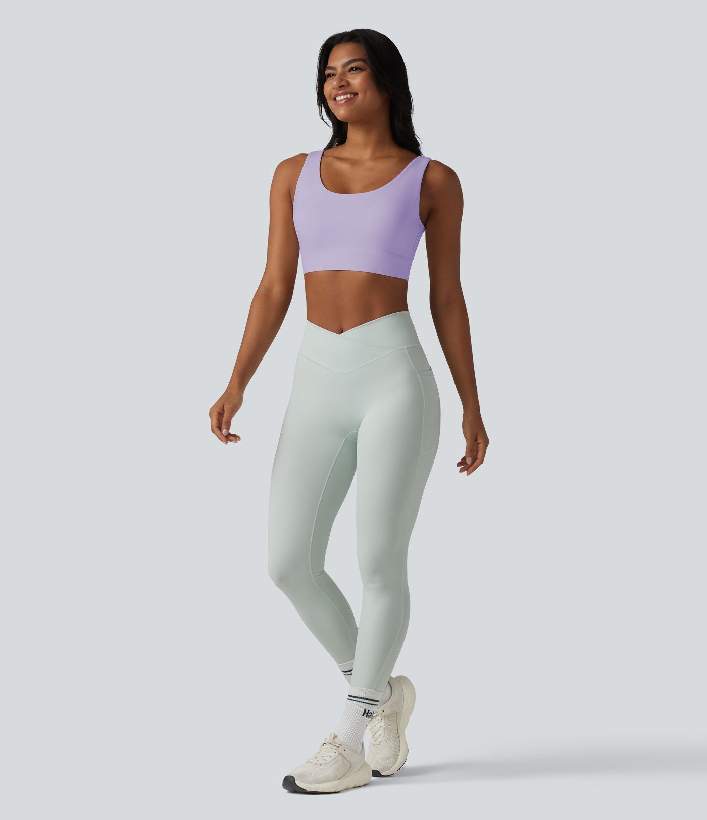 Brassière de sport Halara UltraSculpt™ maintien moyen dos nu avec boucle ajustable et brassière intégrée