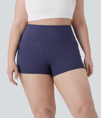 Short cycliste 6 cm de course gainant taille haute grande taille avec fronces et séchage rapide SoftlyZero™