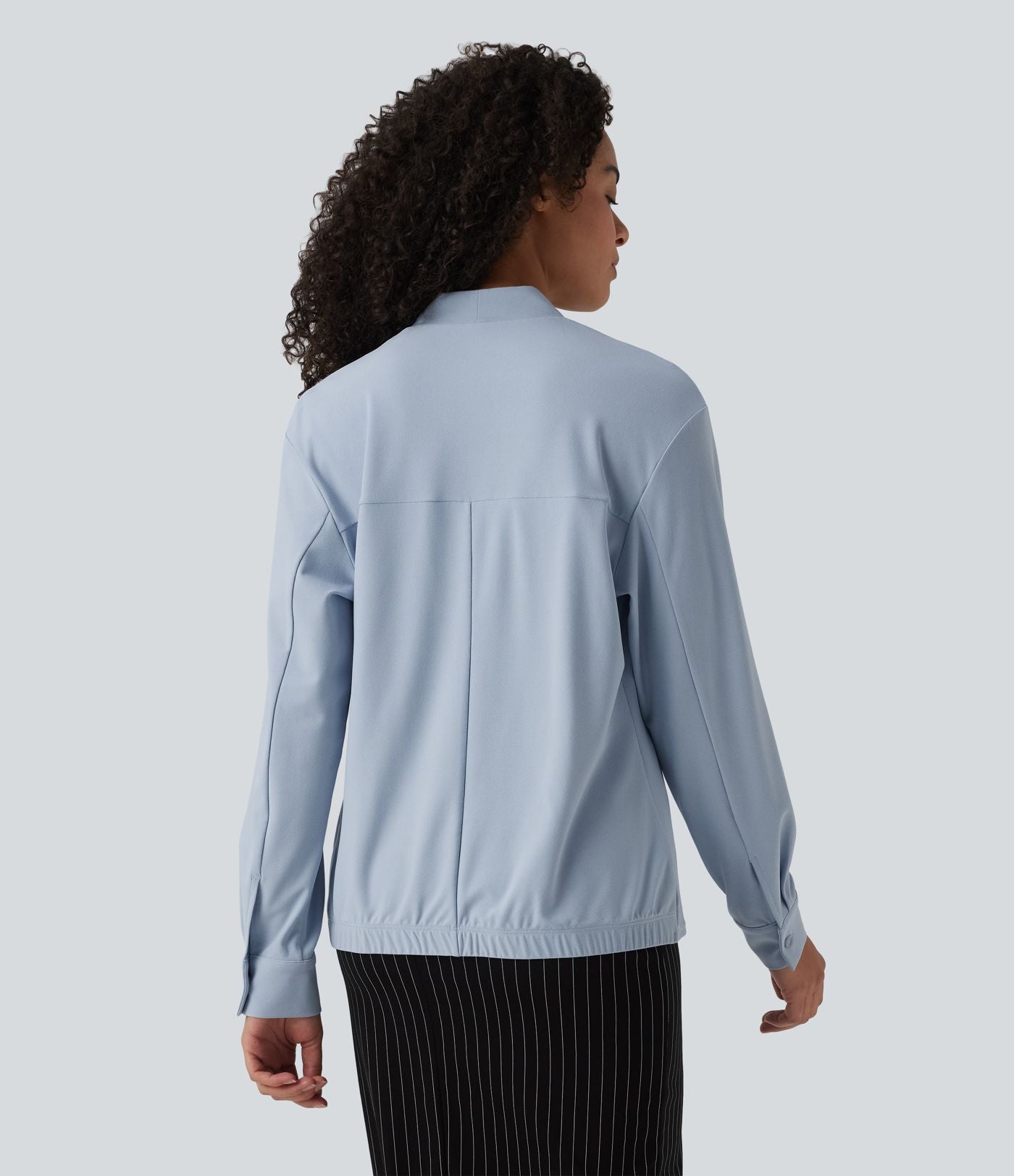 Blouse de travail col V manches longues