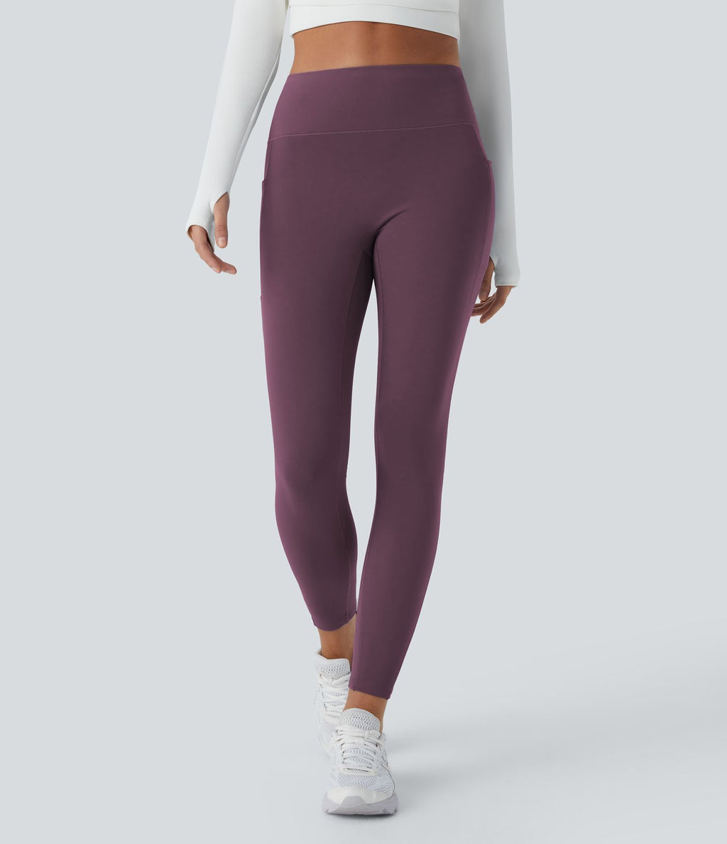Legging thermique 7/8 Softlyzero™ taille haute coupe ajustée avec poches latérales