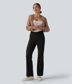 Pantalon tailleur évasé asymétrique Halara Flex™ DayStretch taille mi-haute avec poches