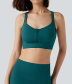 Brassière de sport course SpeedWave™ soutien intermédiaire push-up zip boucle réglable séchage rapide bonnets A-C