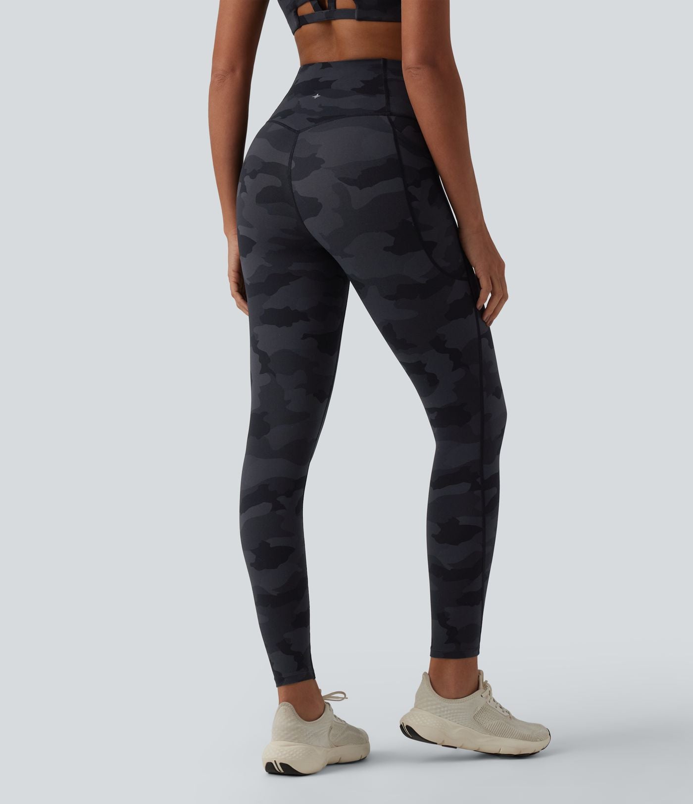 Legging de running Halara UltraSculpt™ gainant taille haute imprimé camouflage avec poches