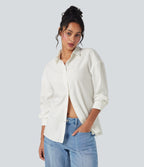 Chemise de travail rayée manches longues