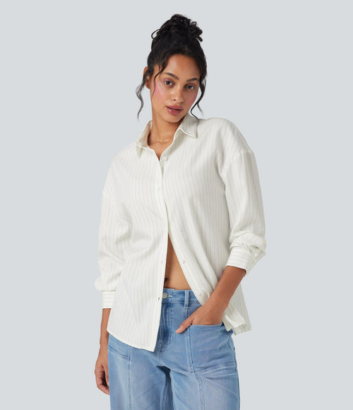 Chemise de travail rayée manches longues
