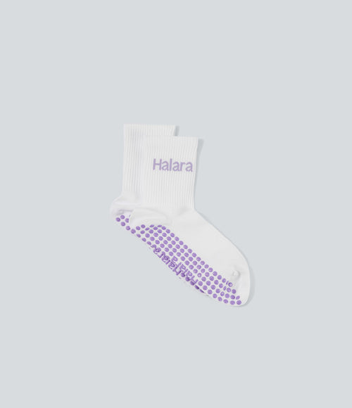 Chaussettes antidérapantes à logo Halara