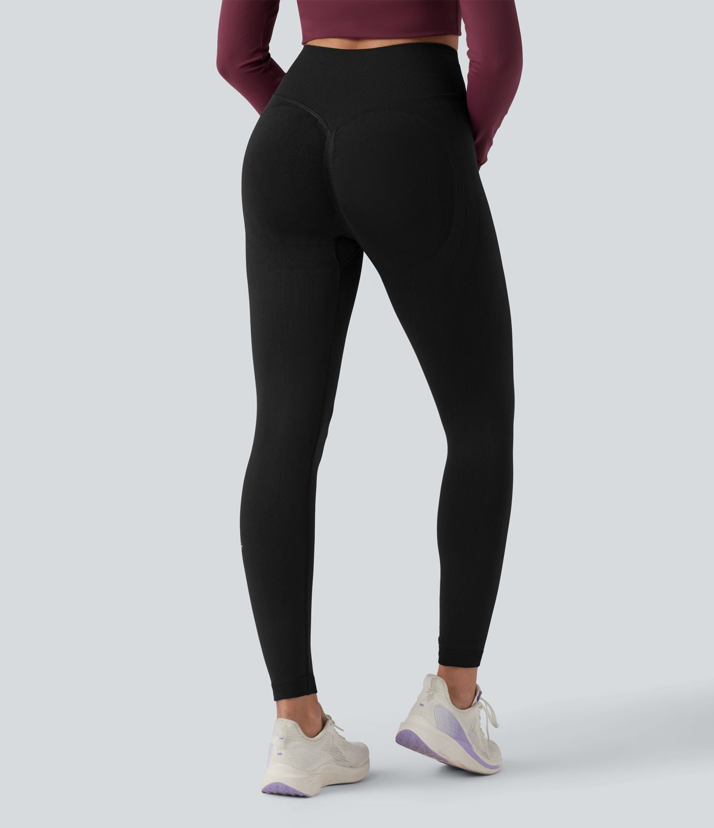 OneForm Seamless Flow Legging 7/8 yoga froncé taille haute croisée