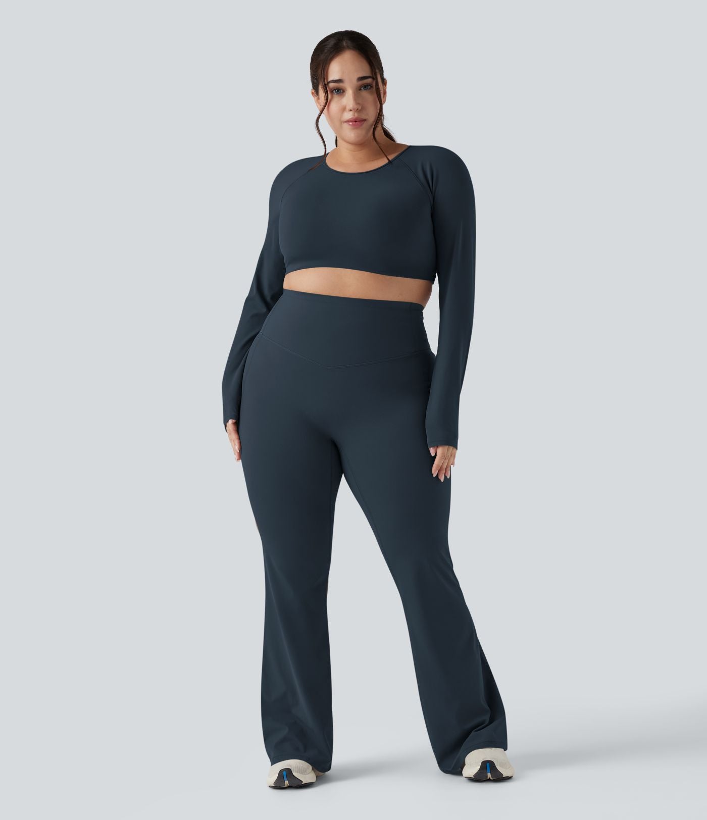 Pantalon yoga évasé gainant sculptant grande taille taille haute Halara UltraSculpt™