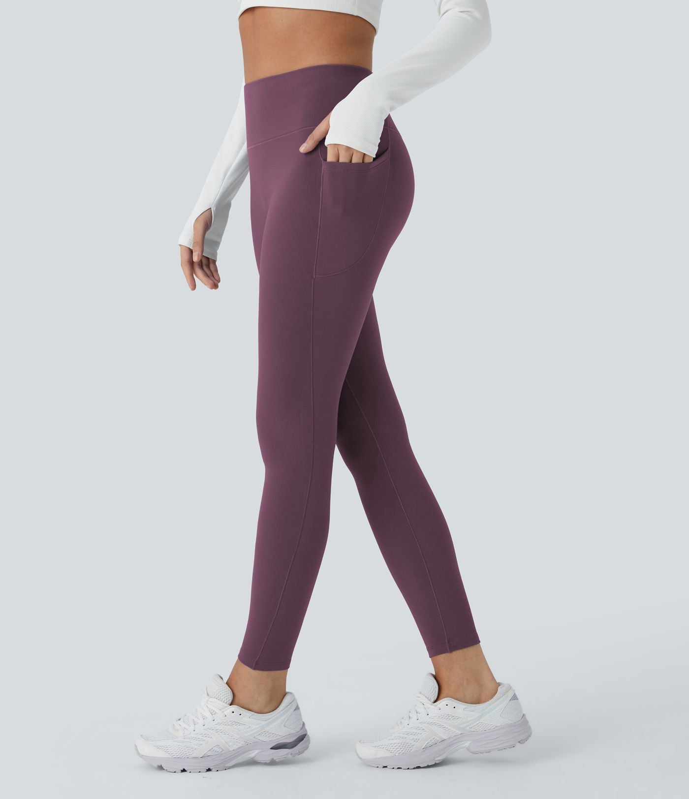 Legging thermique 7/8 Softlyzero™ taille haute coupe ajustée avec poches latérales
