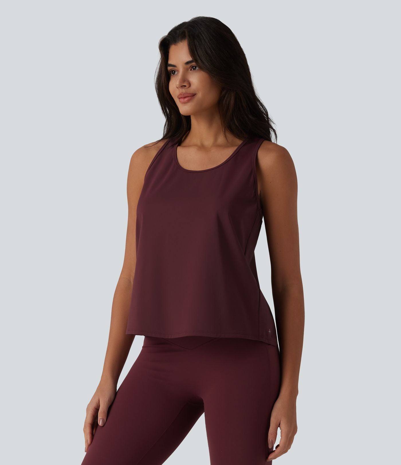 Débardeur de sport dos nageur SoftlyZero™ Airy avec dentelle contrastante effet frais InstantCool, protection solaire UPF50+