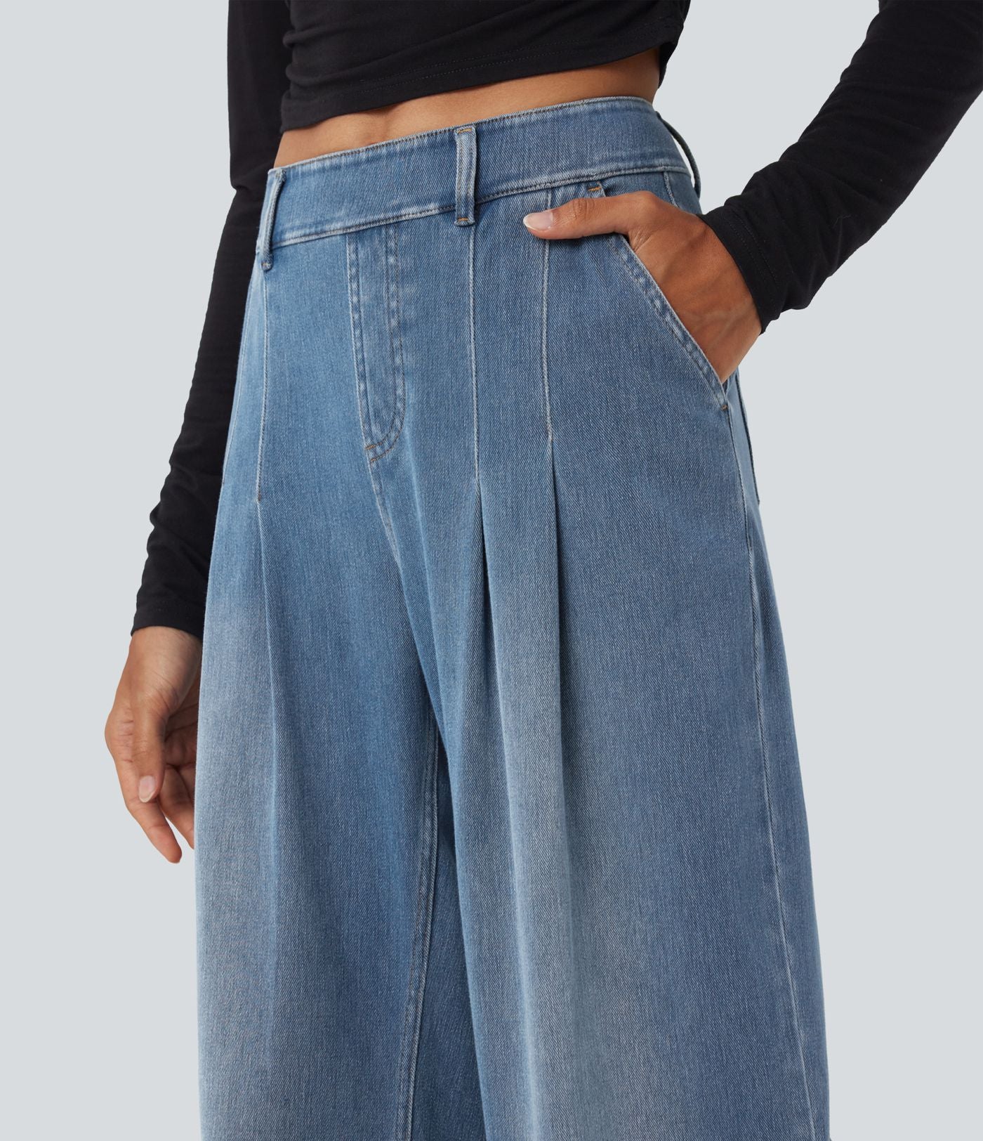 Jean large Halara Flex™ taille mi-haute avec poches