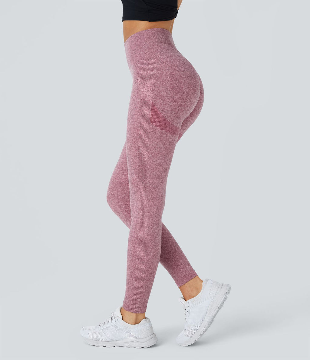 Legging push-up taille haute froncé sans couture OneForm Seamless Flow