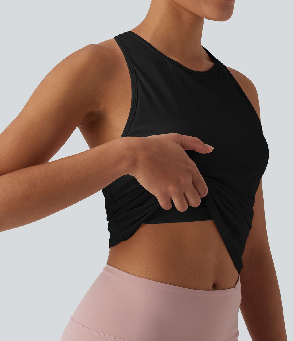 Débardeur de yoga SoftlyZero™ col rond dos nageur effet frais InstantCool