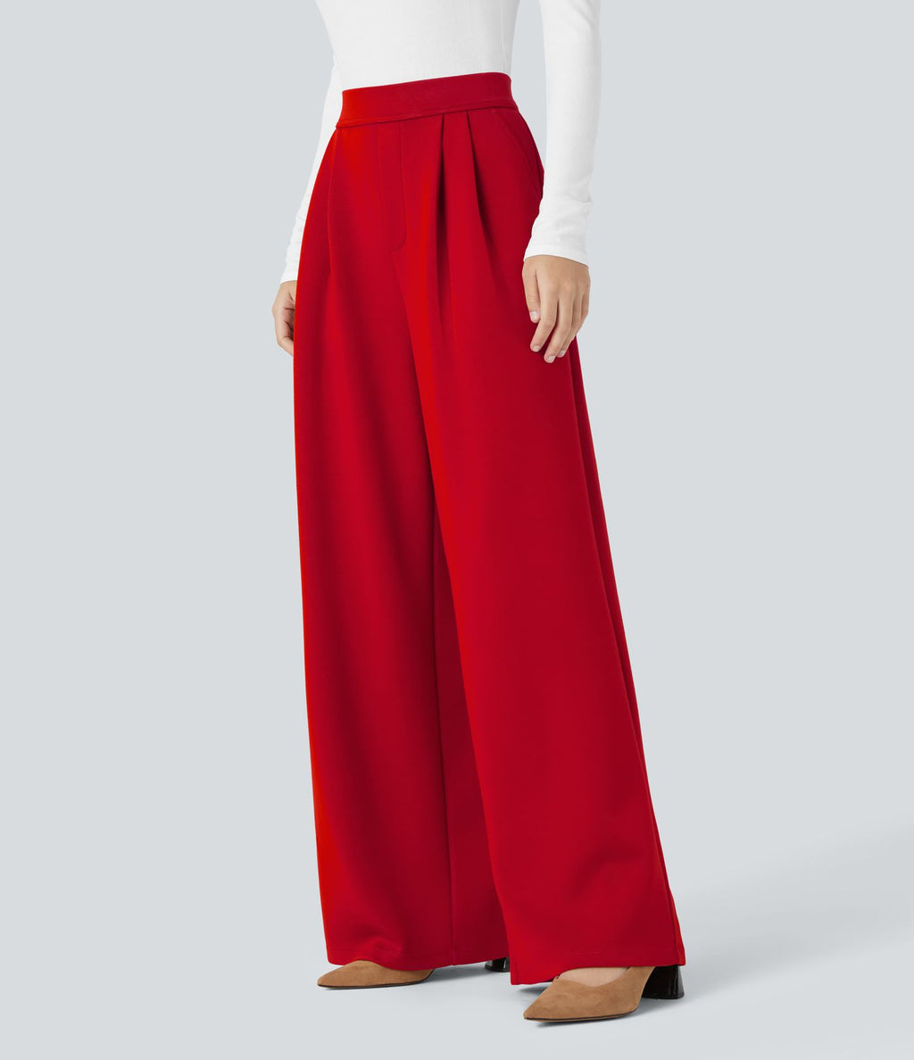Pantalon de travail Halara Flex™ ample taille haute avec poches