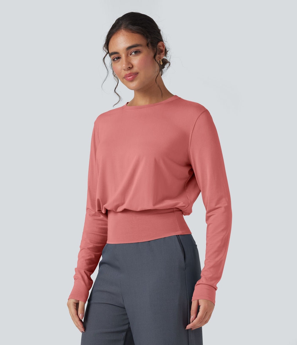 T-shirt de travail col rond manches longues