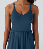 Robe caraco décontractée SoftlyZero™ Airy dos nageur effet frais InstantCool avec poches, bonnets E-G