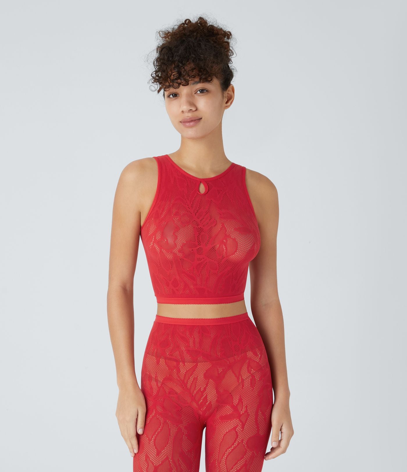 Débardeur court avec découpes sans couture OneForm Seamless Flow