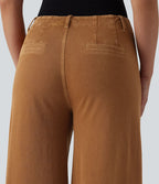 Jean large Halara Flex™ décontracté coloré, taille haute, avec poches