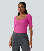T-shirt de travail SoftlyZero™ Airy encolure arrondie manches courtes effet frais InstantCool