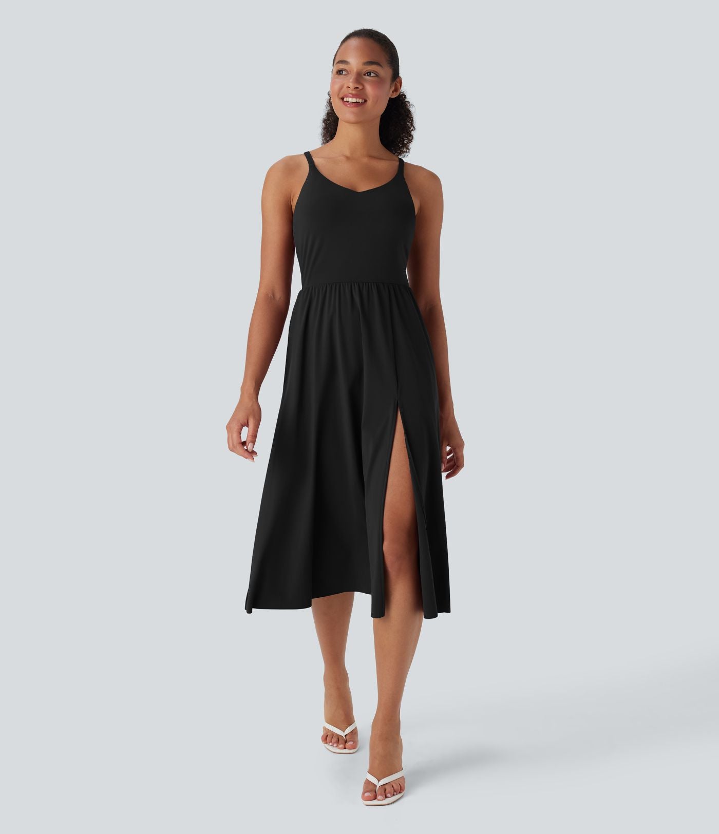 Robe caraco décontractée SoftlyZero™ Airy dos nageur effet frais InstantCool avec poches, bonnets E-G