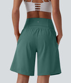 Short de yoga 2-en-1 SoftlyZero™ Airy taille très haute effet frais InstantCool 22,8 cm avec poches