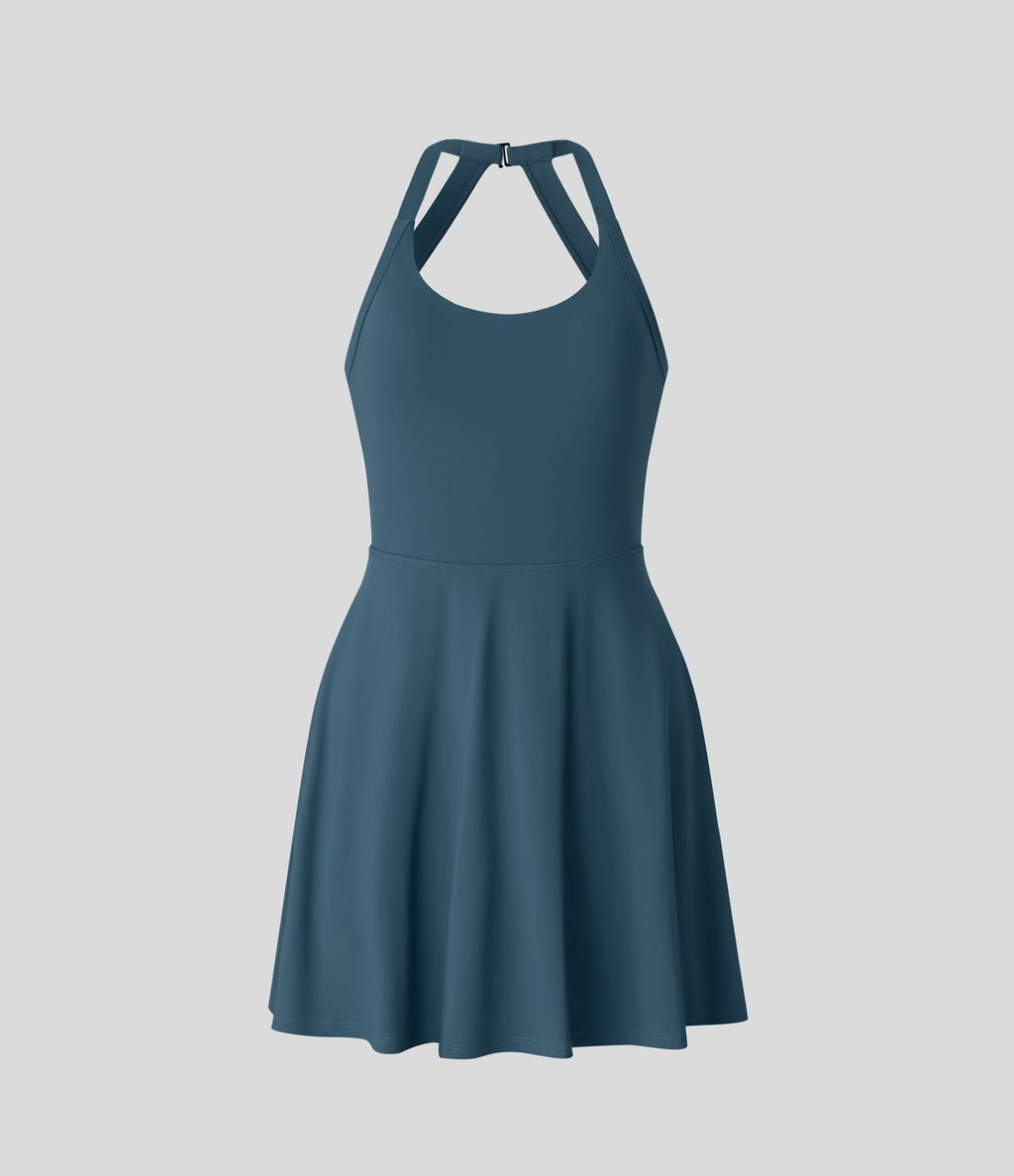 Robe de sport dos nu torsadée A-C