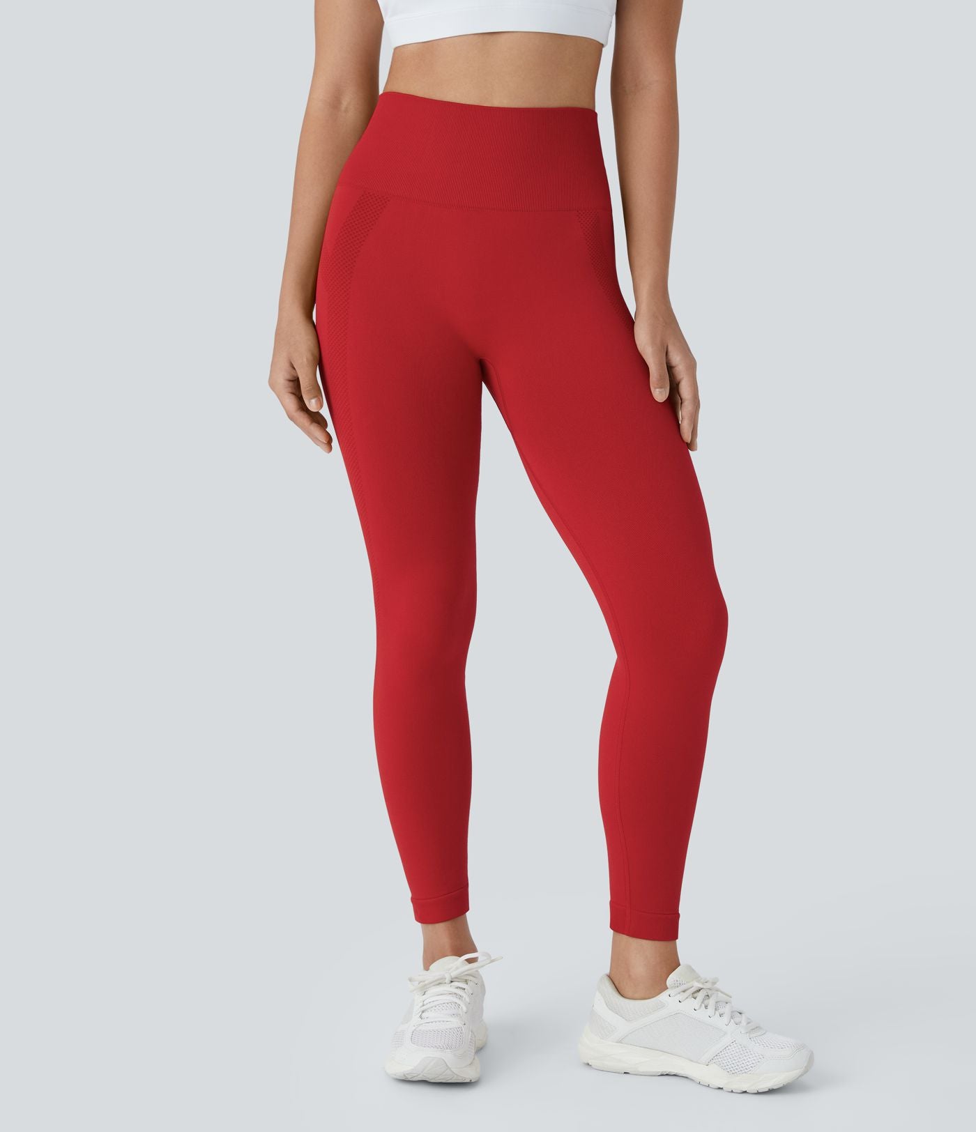Legging yoga 7/8 taille haute froncé sans couture OneForm Seamless Flow