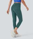 Softlyzero™ Legging Capri Unis Poches Croisées - UPF50+