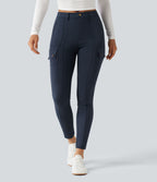 Pantalon cargo DayStretch taille haute galbant effet liftant fessiers avec poches