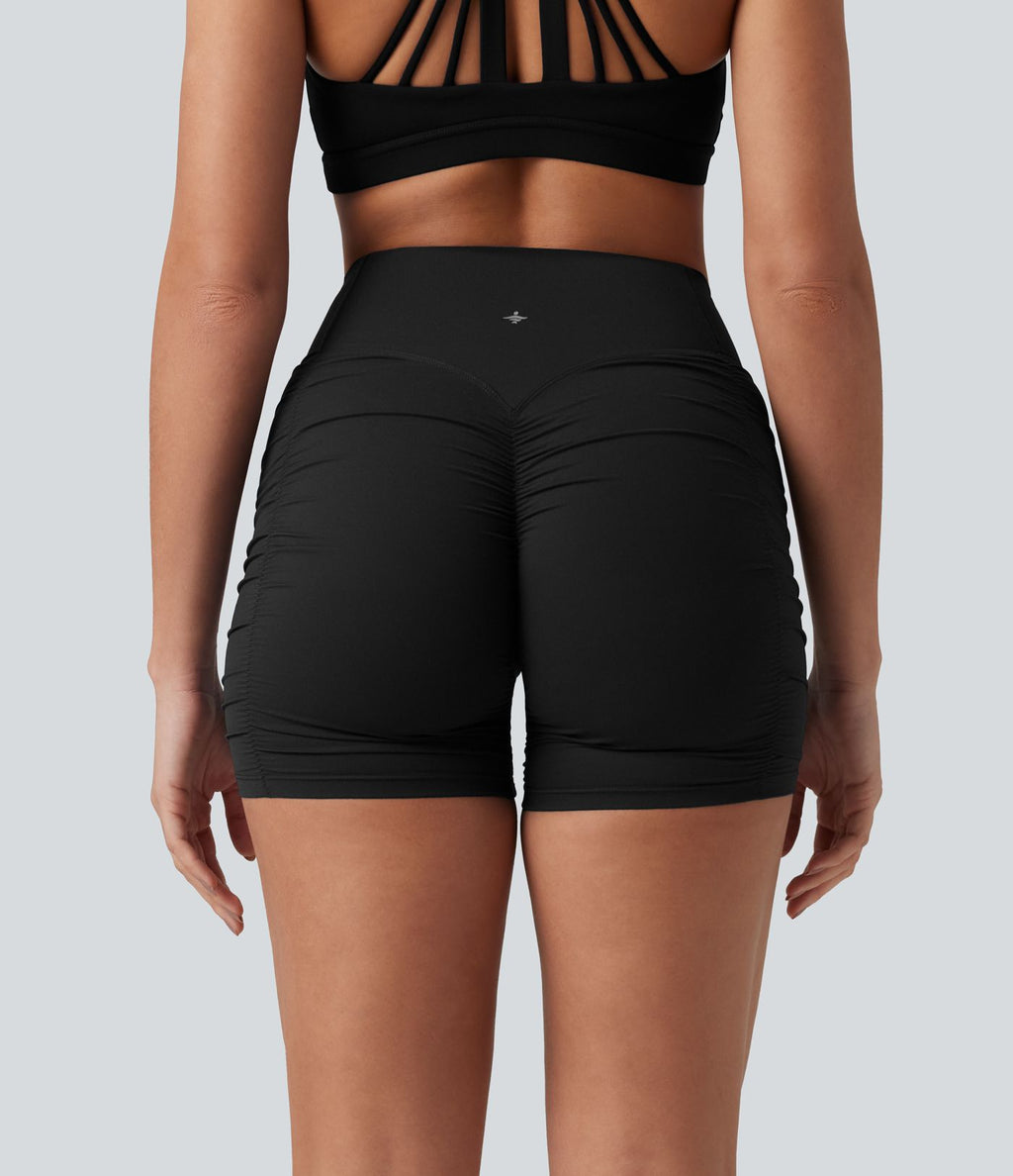 Halara UltraSculpt™ Cycliste de yoga taille haute froncé 12,5 cm