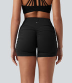 Halara UltraSculpt™ Cycliste de yoga taille haute froncé 12,5 cm