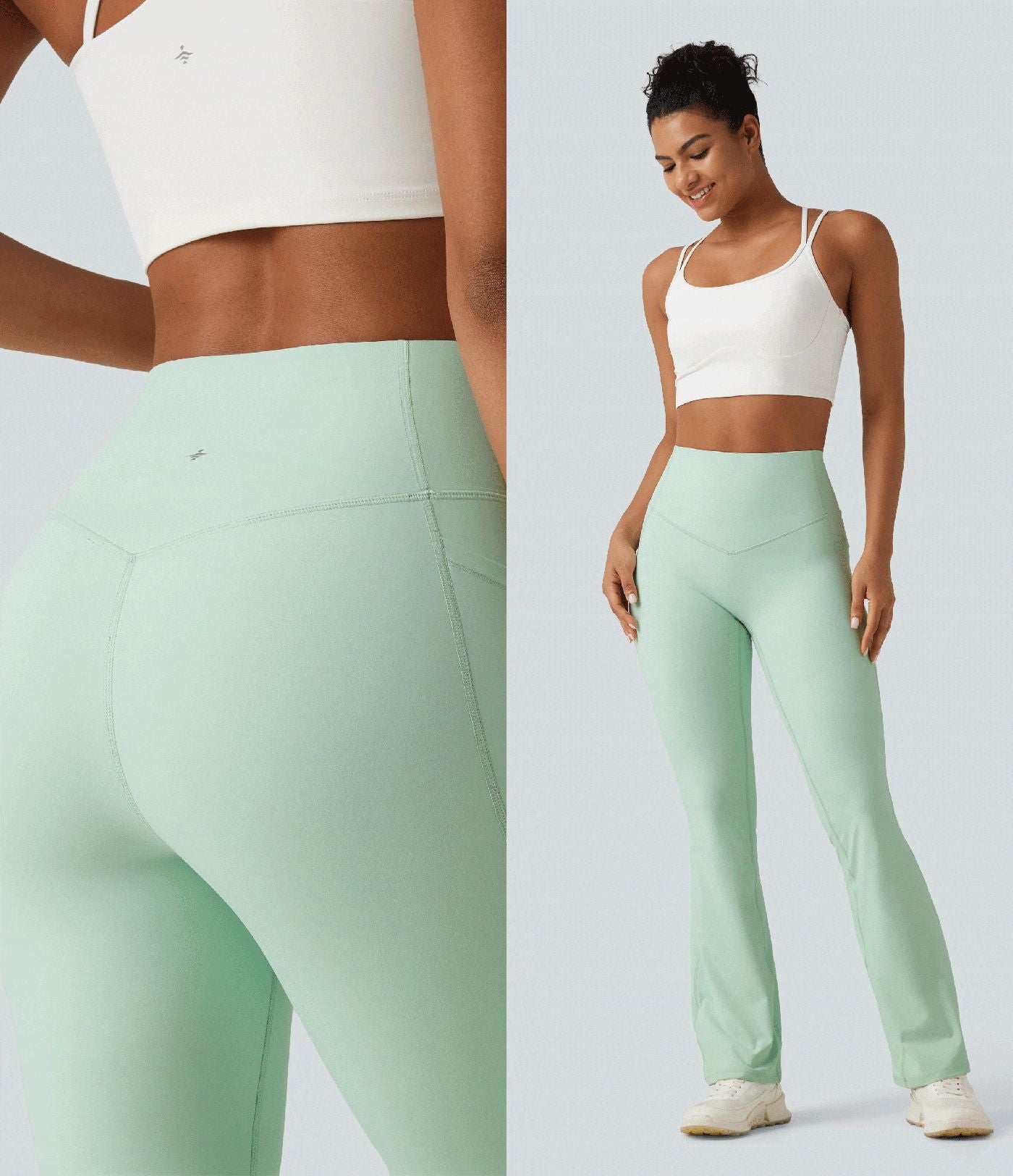 Legging yoga bootcut Halara UltraSculpt™ taille haute gainant avec poches