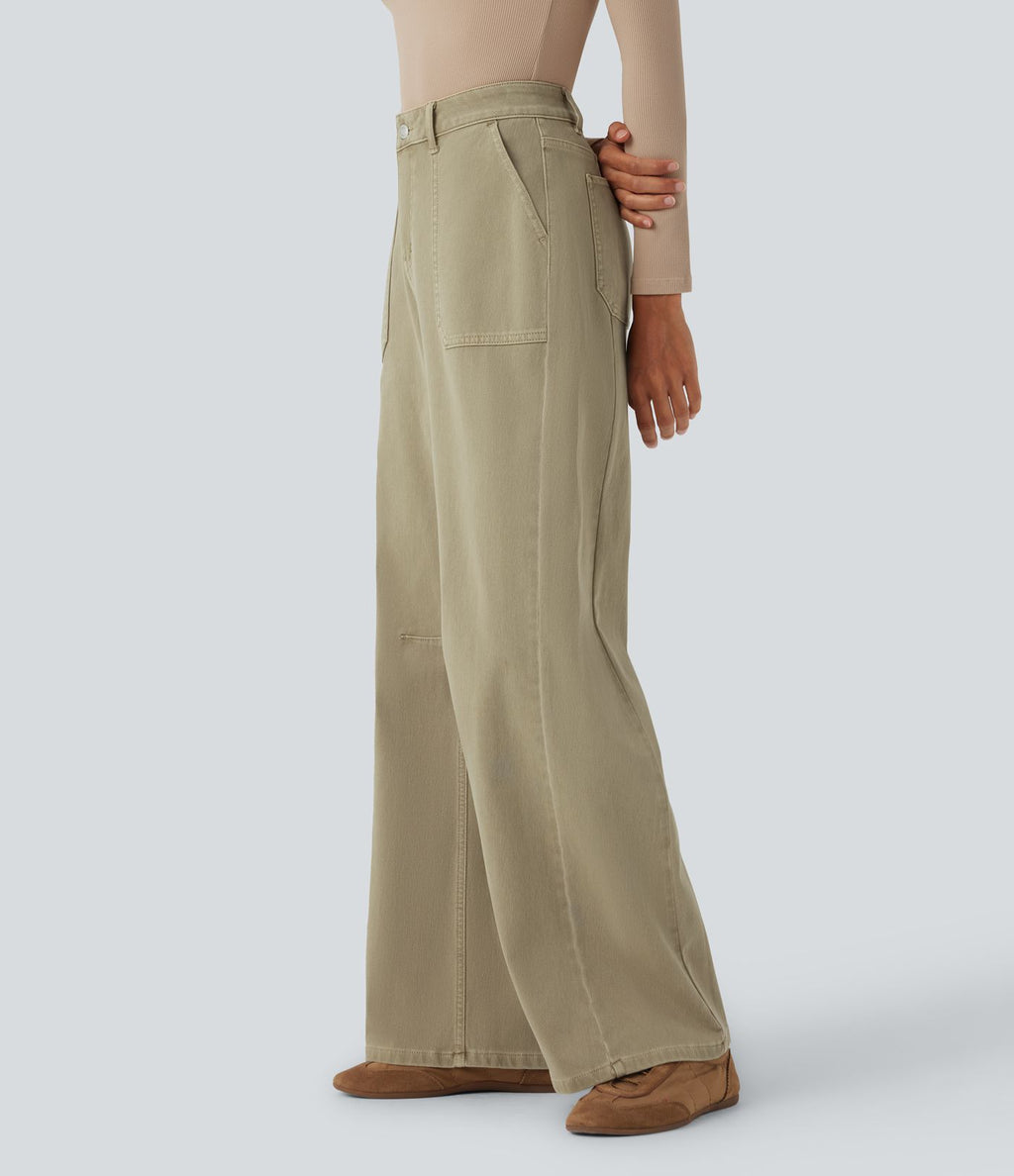 Jean coloré Halara Flex™ taille haute avec poches