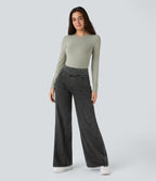 Halara Flex™ Denim Heat Jean large casual taille haute avec poches