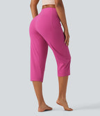 Pantacourt de yoga droit Halara UltraSculpt™ taille haute gainant avec poches