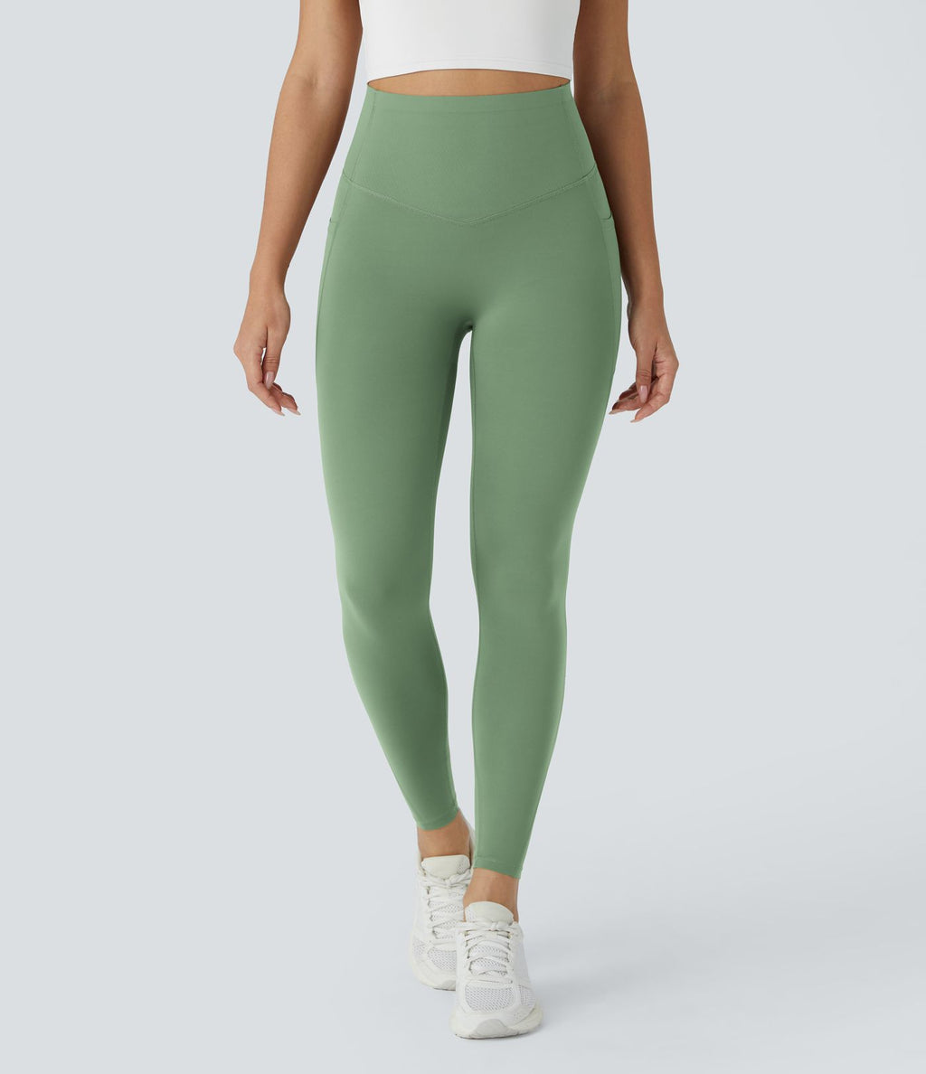 Legging d'entraînement gainant galbant taille haute avec poches Halara UltraSculpt™