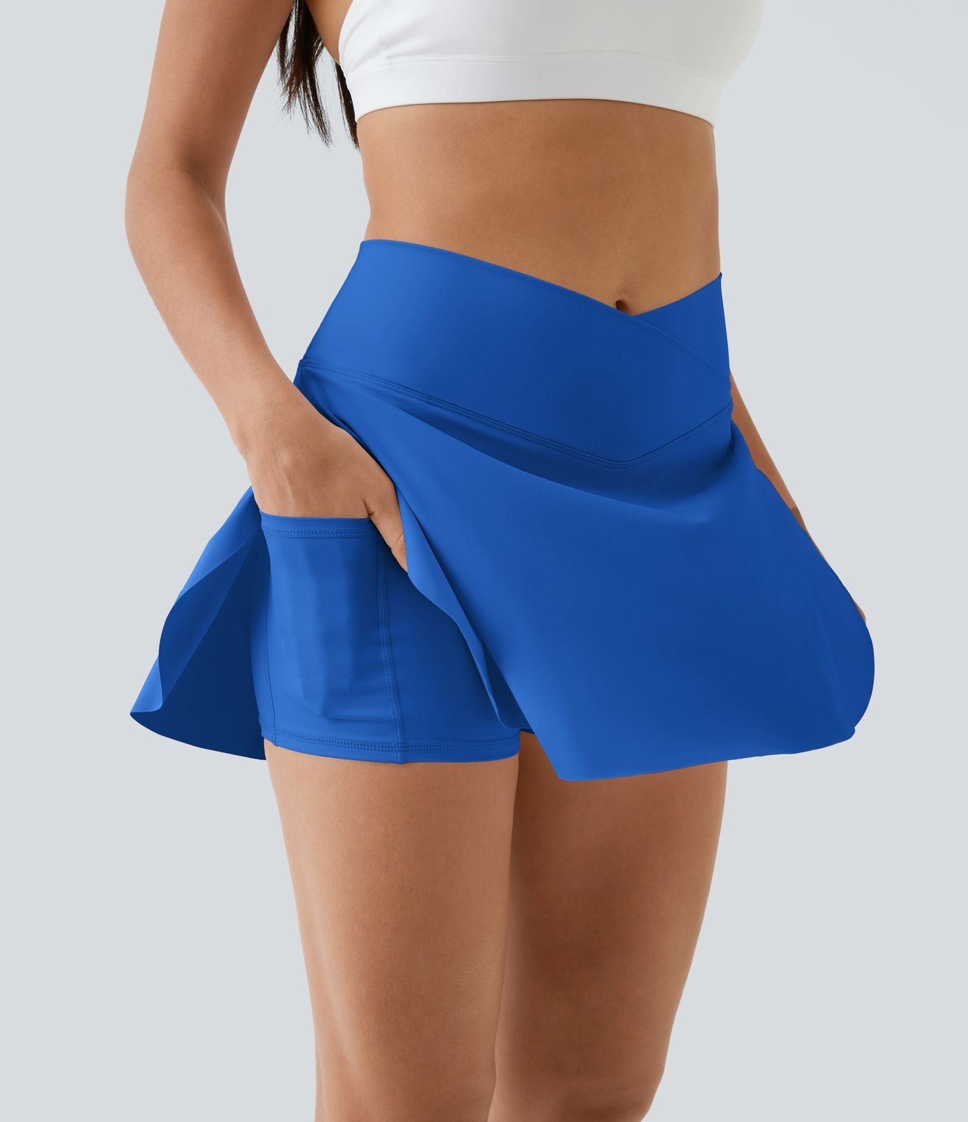 Jupe de tennis SoftlyZero™ Airy 2-en-1 avec poches latérales croisées effet frais InstantCool, Lucid, longueur allongée