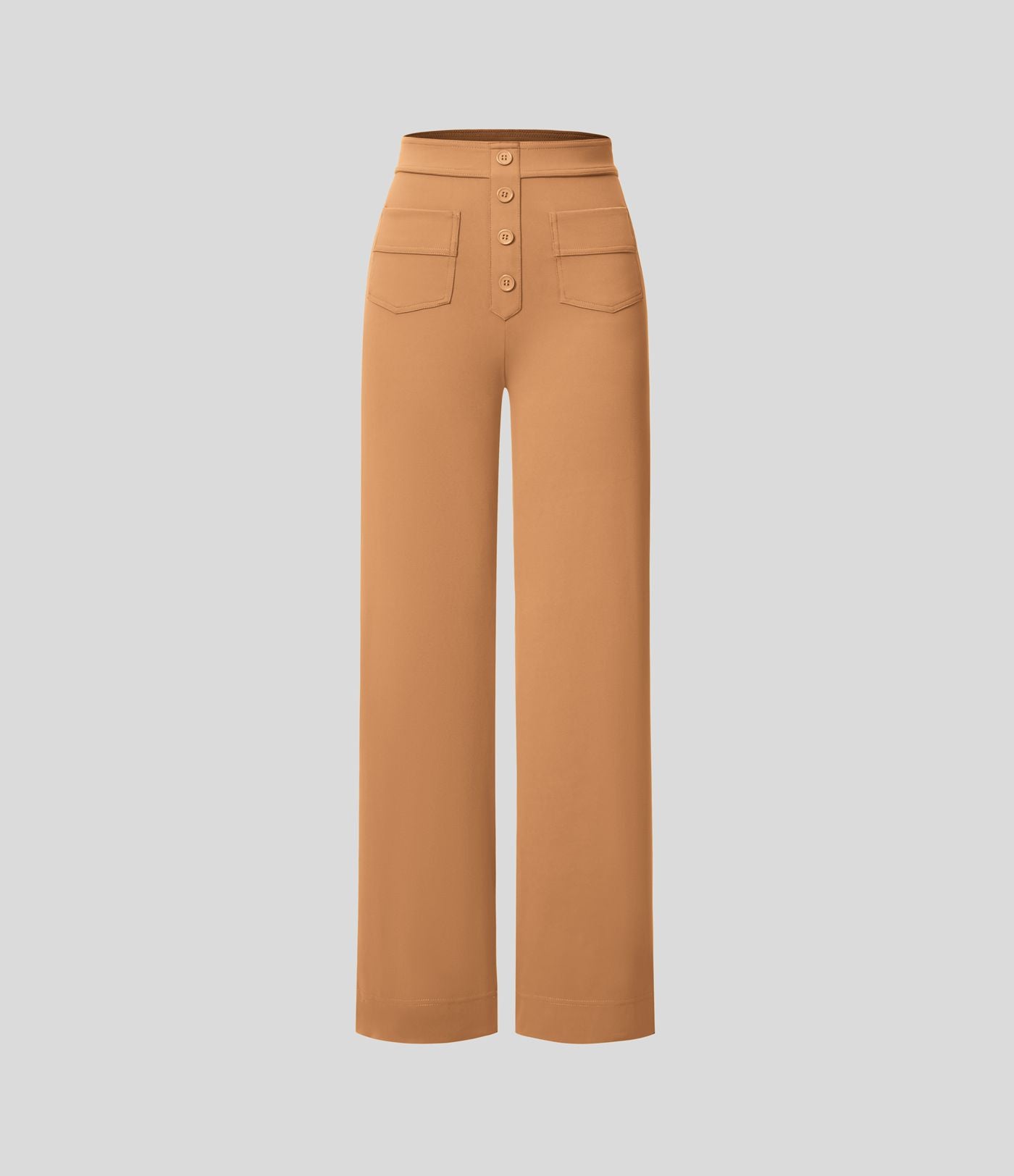 Pantalon taille haute coupe droite DayStretch avec poches